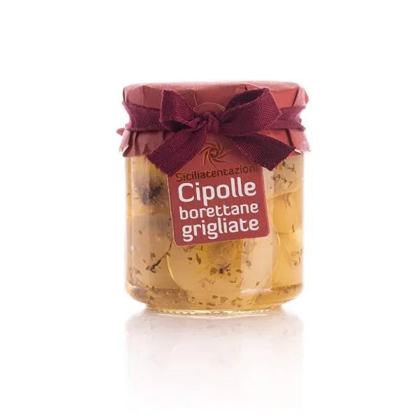 Cipolle borettane grigliate - Gegrilde Borettane-uitjes in olie – 180 g